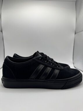 Adidas Adi-Ease Triple Black Suede Skate Shoes Men's Size 5